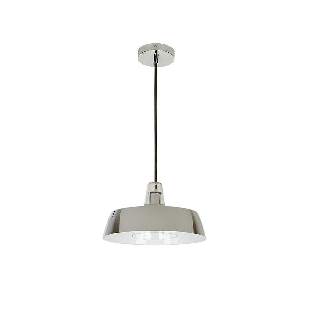 LUMINARIO SUSPENDIDO DECORATIVO INT. 8.5W/100-240V. E27 CRISTAL ACERO CROMADO LA CANEE ***TECNOLITE HAE***