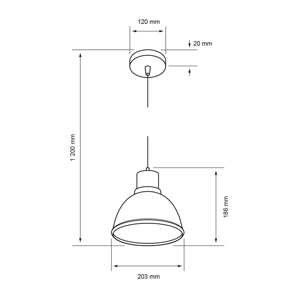 LUMINARIO INT SUSP S/L 100-240V E27 ROSA