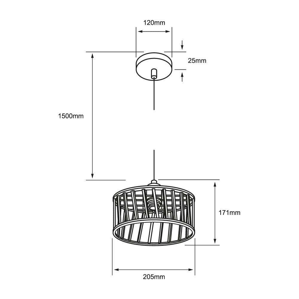 INTERIOR DEC SUSPENDIDOS 100-240V E27 KOEIA II DORADO TECNOLITE ***HAE2024***