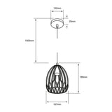 INTERIOR DEC SUSPENDIDOS 100-240V E27 KITAL I DORADO TECNOLITE ***HAE2025***
