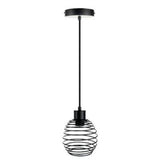 LAMPARA COLGANTE DE METAL 1.50 M DE ALTURA POTENCIA MAX. 60 W 1 BASE E27 NO INCLUYE FOCO 60CTL6127MVN