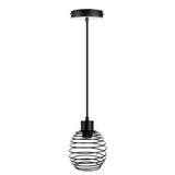 LUMINARIO INT. COLG. 8.5W/100-240V. ACERO NEGRO KITAL II