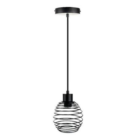 LUMINARIO INT. COLG. 8.5W/100-240V. ACERO NEGRO KITAL II