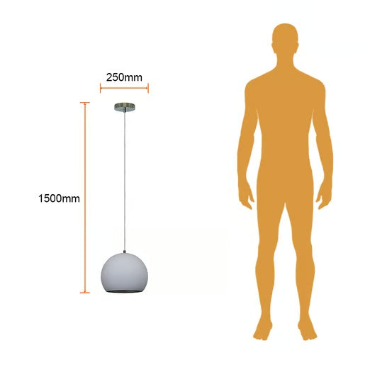 LUMINARIO INT SUSP S/L 100-240V E27 LUNA