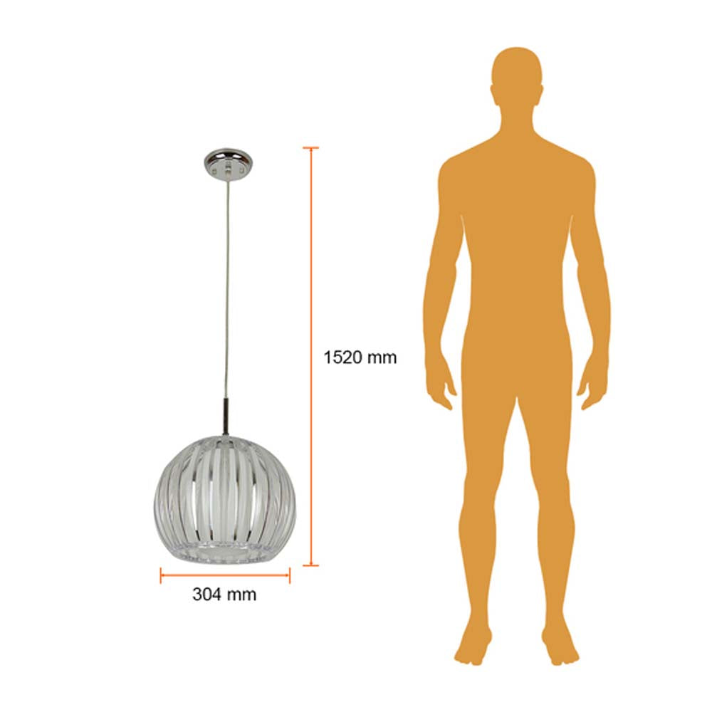 COLGANTE METÁLICO TECNOLITE BAMIO 1.52M DE ALTURA 60W BASE E27 NO INCLUYE FOCO