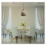 LUMINARIO INT. SUSP. DEC. 8.5W/100-240V. ACERO CRISTAL CROMO GINAN ***TECNOLITE HAE***