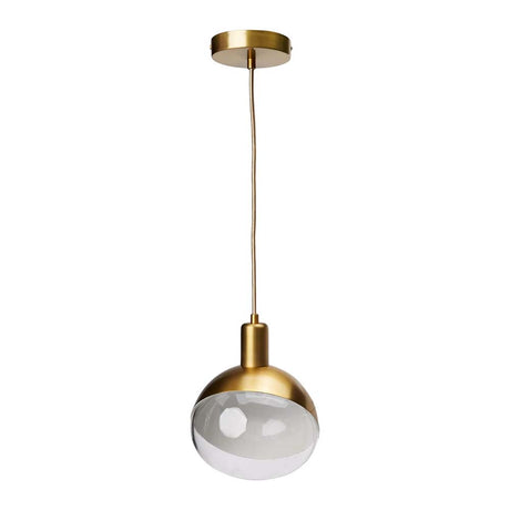 LUMINARIO INT. COLG. 8.5W/100-240V. CRISTAL ACERO BRONCE ANTIGUO KORNE ***TECNOLITE HAE***
