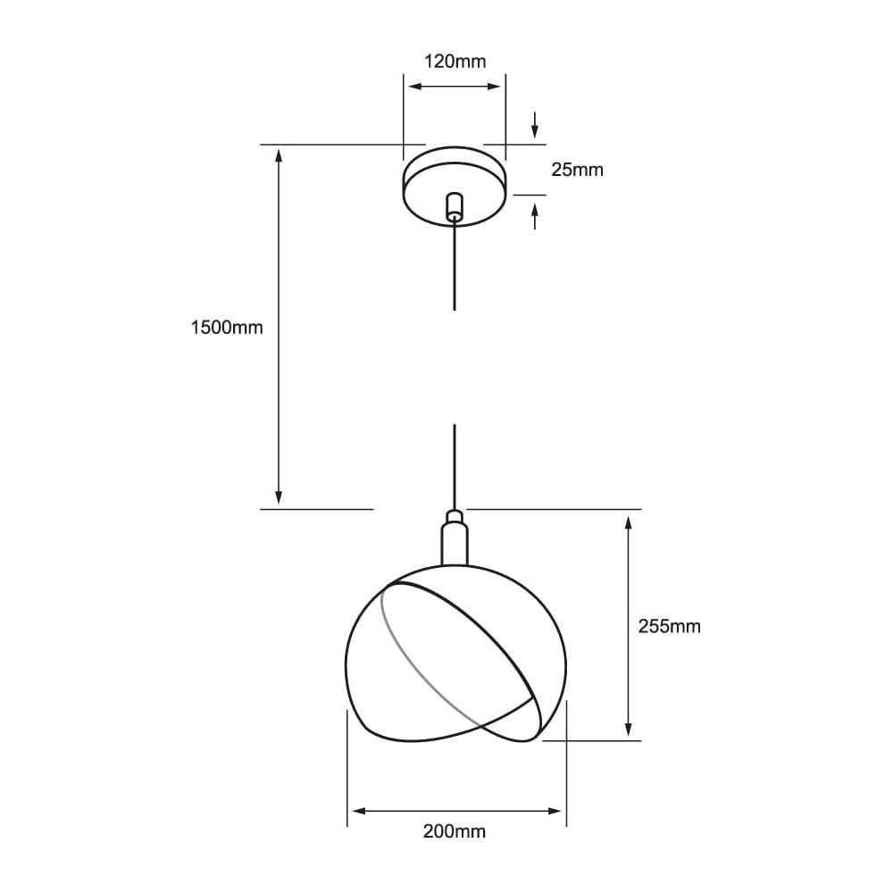 LUMINARIO INT. COLG. 8.5W/100-240V. CRISTAL ACERO BRONCE ANTIGUO KORNE ***TECNOLITE HAE***