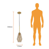 COLGANTE DE CRISTAL LILII TECNOLITE 1.35 METROS DE ALTURA POTENCIA MÁXIMA 60W BASE E27 NO INCLUYE FOCO *** EXHIBIDO ***