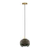 LUMINARIO INT SUSP S/L HOGA 100-240V E27 DORADO HUMO