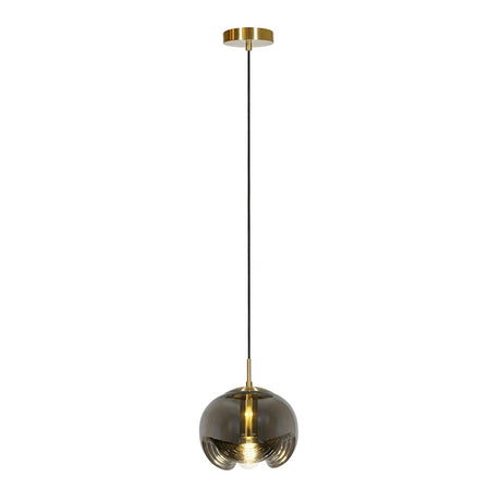 LUMINARIO INT SUSP S/L HOGA 100-240V E27 DORADO HUMO