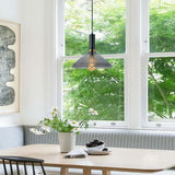 LUMINARIO INT SUSP S/L HOMAM 100-240V E27 NEGRO HUMO