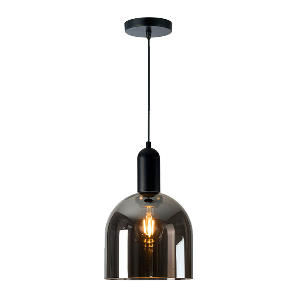 LUMINARIO INT SUSP S/L IRENA II 100-240V E27 NEGRO HUMO