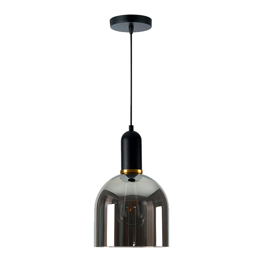 LUMINARIO INT SUSP S/L IRENA II 100-240V E27 NEGRO HUMO