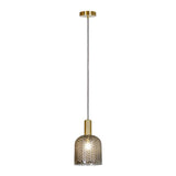 LAMPARA COLGANTE DE 60 W DE CRISTAL CON ACABADO HUMO ITOA 60CTL8326MVDCR TECNOLITE
