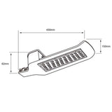 LÁMPARA DE EXTERIOR LED TECNOLITE INDUS II PARA PUNTA DE POSTE 60W LUZ DE DÍA