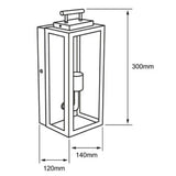 LUM EXTERIOR S/LAMPARA PISO 100-240V NEGRO