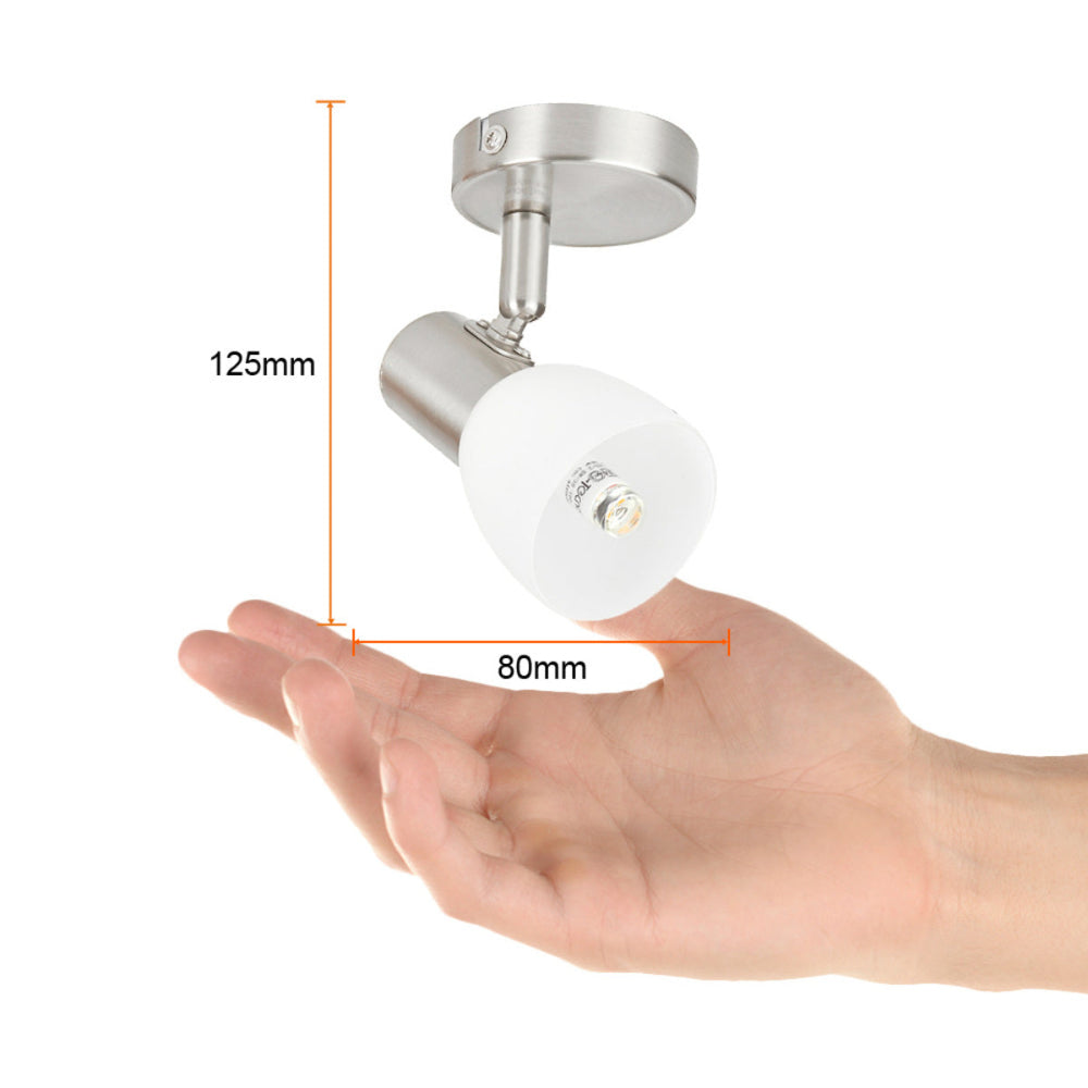 LUMINARIO INTERIOR BRENO ACENTO SPOT SOBREPONER 6W127V G9 ***HAE***