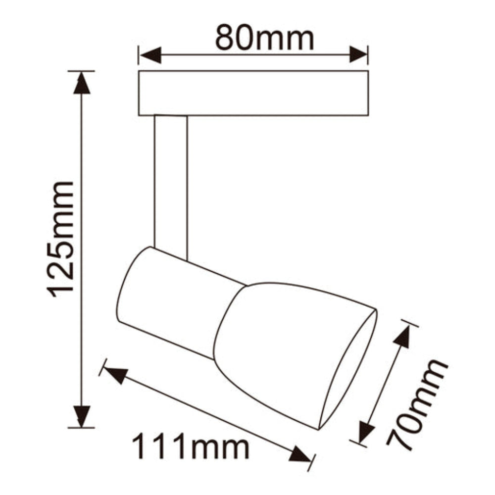 LUMINARIO INTERIOR BRENO ACENTO SPOT SOBREPONER 6W127V G9 ***HAE***