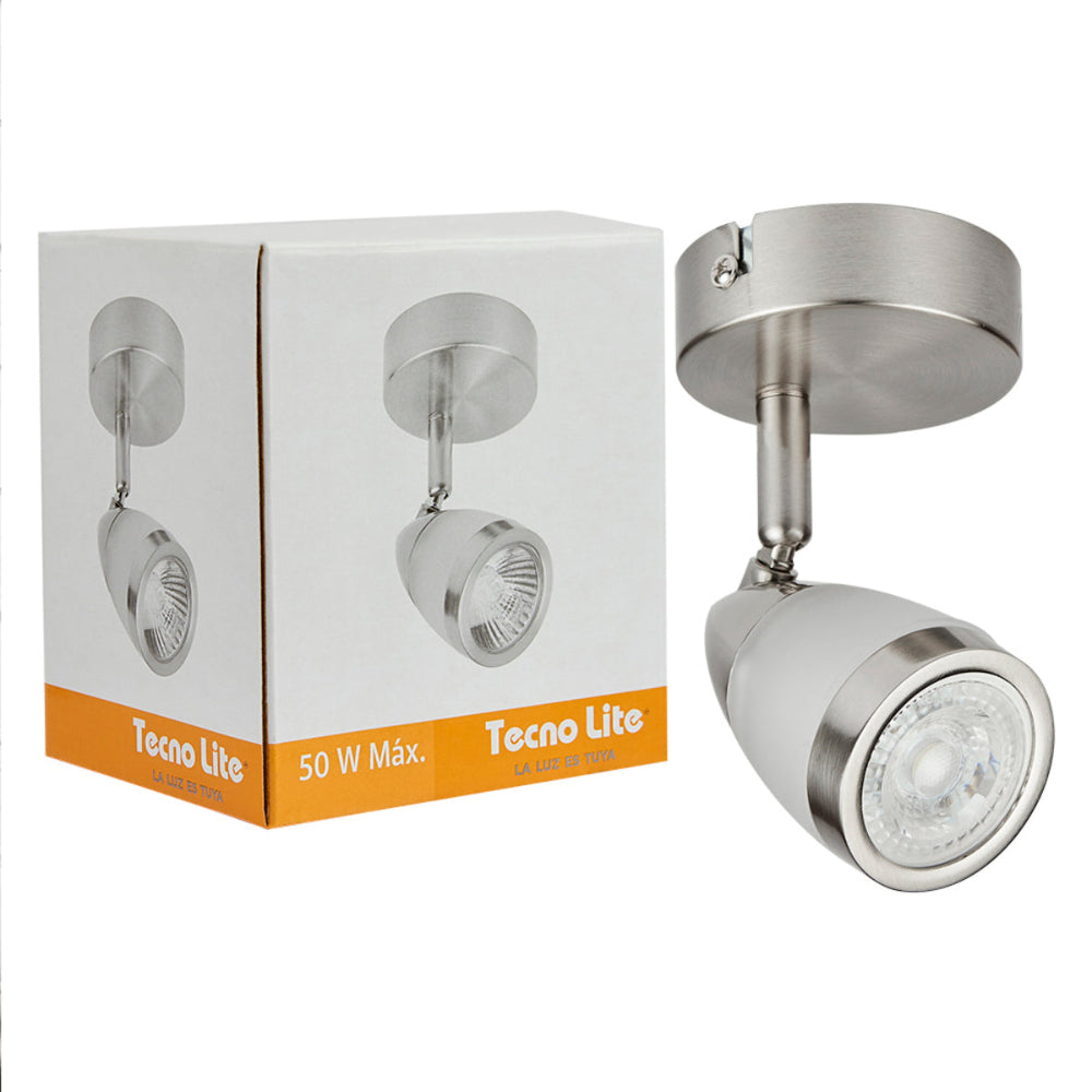 LAMPARA SPOT DE SOBREPONER DIRIGIBLE POTENCIA MAX. 50 W 1 BASE GU10 NO INCLUYE FOCO 60LVC201MVS