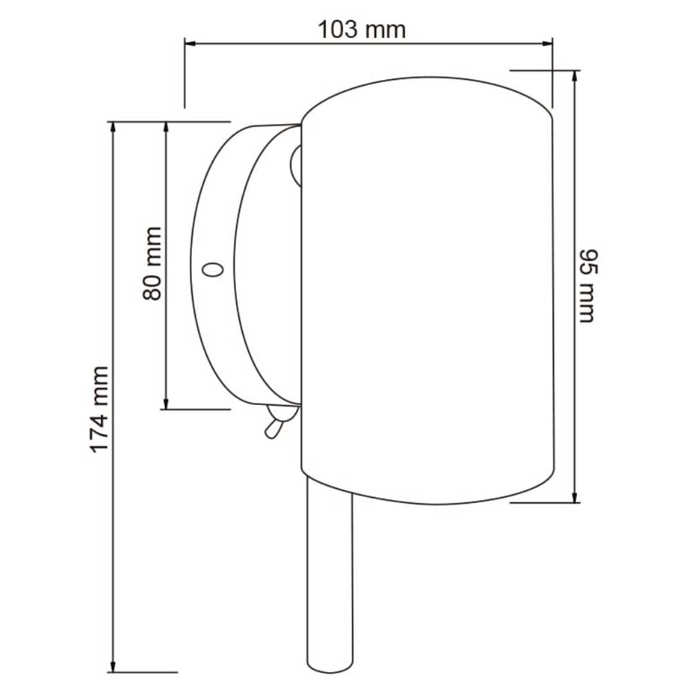 LAMPARA DE PARED TECNOLITE GIARRE BASE G9