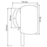 LAMPARA DE PARED TECNOLITE GIARRE BASE G9