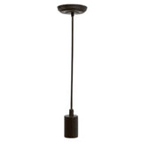 SOCKET COLGANTE VINTAGE DE ALUMINIO COLOR NEGRO DE 8.5 W E27 60SOCK044MVE27N TECNOLITE