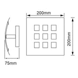 LÁMPARA DE INTERIOR TECNOLITE FORTE PARA SOBREPONER BASE G9 ZINC ***EXHIBIDO***