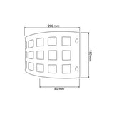 LÁMPARA DE INTERIOR TECNOLITE FORZA PARA SOBREPONER BASE G9 SATINADO ***TECNOLITE HAE***