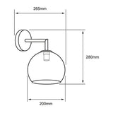 LUM S/L INT SP 100-240V IP20 NEGRO CORDELIA II TECNOLITE