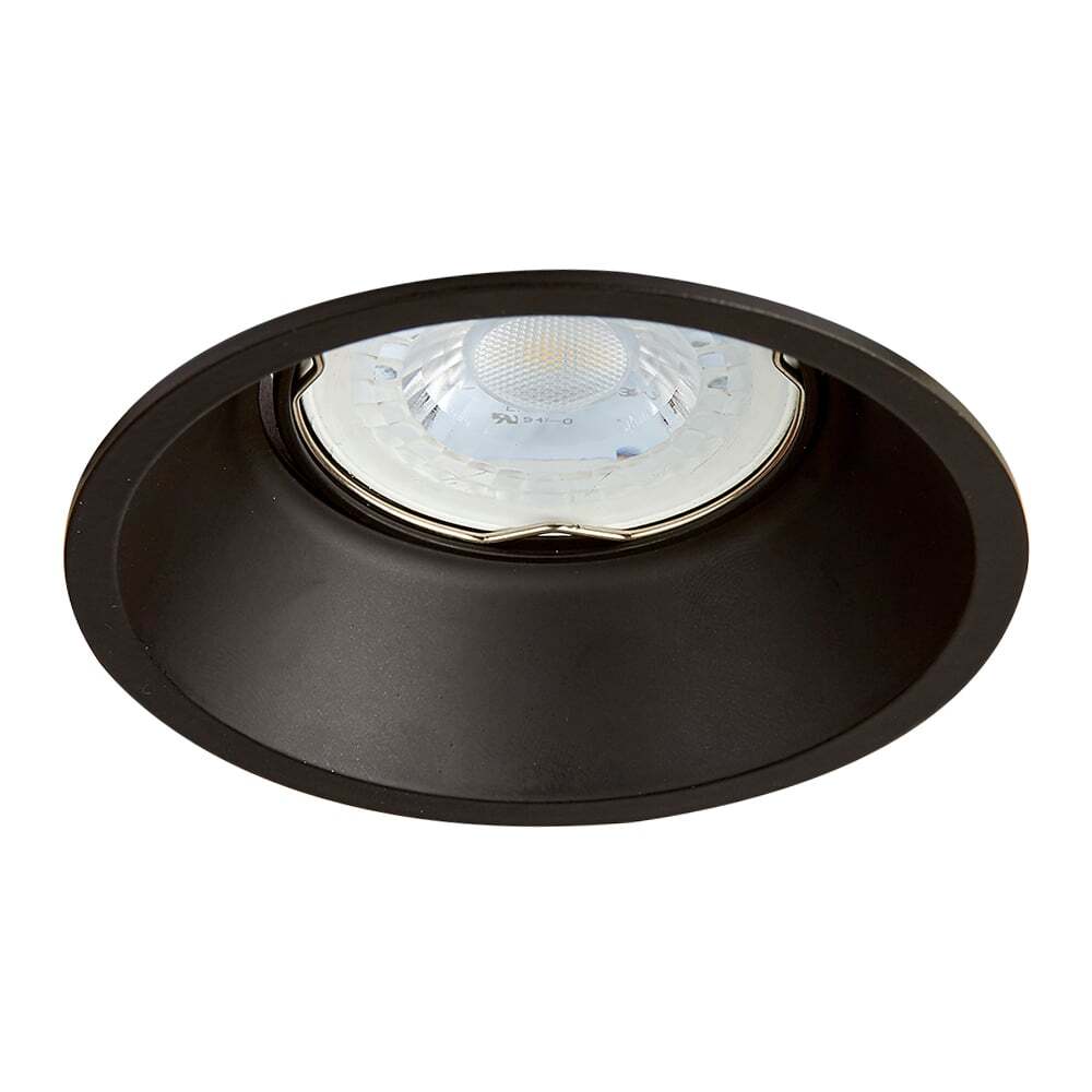 LÁMPARA DE INTERIOR EMPOTRABLE RIGEL TECNOLITE POTENCIA MÁXIMA 50W BASE GX5.3 FOCO MR16 NO INCLUIDO NEGRO