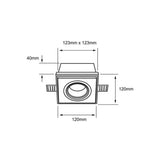 INT ACENTO EMPOTRADOS 6W100-240VGX5.3 BLANCO CANES ***TECNOLITE HAE***