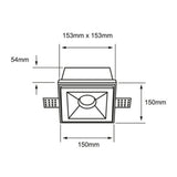 LÁMPARA EMPOTRABLE TECNOLITE CHALAWAN I CON EMPOTRADO OCULTO BASE GX5.3 FOCO MR16 NO INCLUIDO ***TECNOLITE HAE***