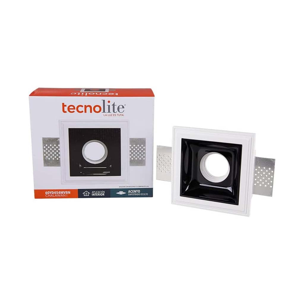 LÁMPARA EMPOTRABLE TECNOLITE CHALAWAN I CON EMPOTRADO OCULTO BASE GX5.3 FOCO MR16 NO INCLUIDO ***TECNOLITE HAE***