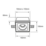 LÁMPARA EMPOTRABLE TECNOLITE CHERTAN II 6W BASE GX5.3 ***TECNOLITE HAE***