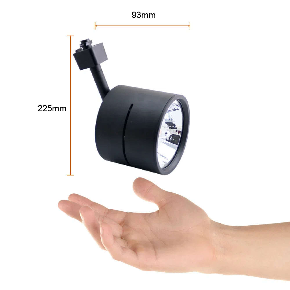 LÁMPARA DE INTERIOR TECNOLITE AVOIR SPOT PARA RIEL BASE G53 NEGRO