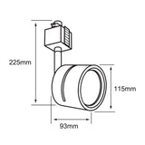 LÁMPARA DE INTERIOR TECNOLITE AVOIR SPOT PARA RIEL BASE G53 NEGRO