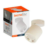 LUMINARIO LED SOBREP. TECHO 6W/100-240V. GX5.3 ALUMINIO BLANCO ALNASI I