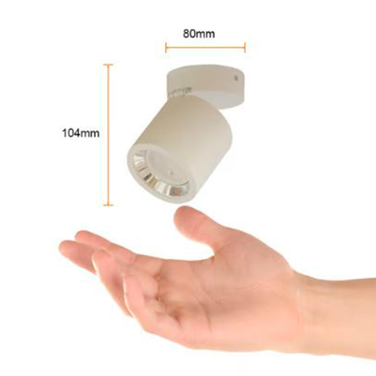 LUMINARIO LED SOBREP. TECHO 6W/100-240V. GX5.3 ALUMINIO BLANCO ALNASI I