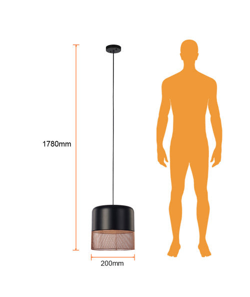 INTERIOR DEC SUSPENDIDOS 100-240V E27 RUKBAT *NO INCLUYE LAMPARA* *** EXHIBIDO ***