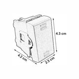 INTERRUPTOR 3 VIAS 16A/250V. NEGRO MODULOS LEVITON X11-INTER-CON