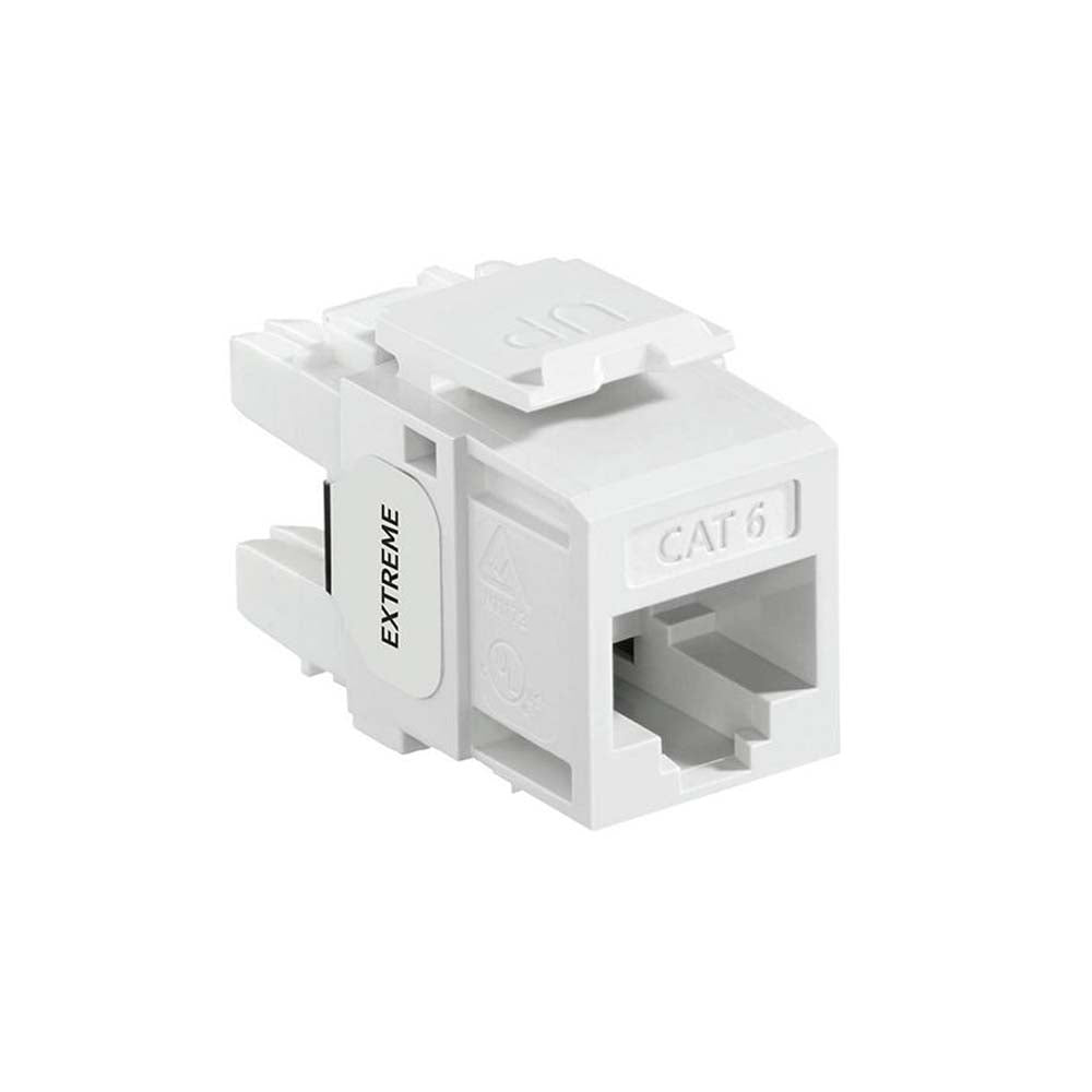 CONECTOR QUICKPORT LEVITON EXTREME CATEGORÍA 6 BLANCO