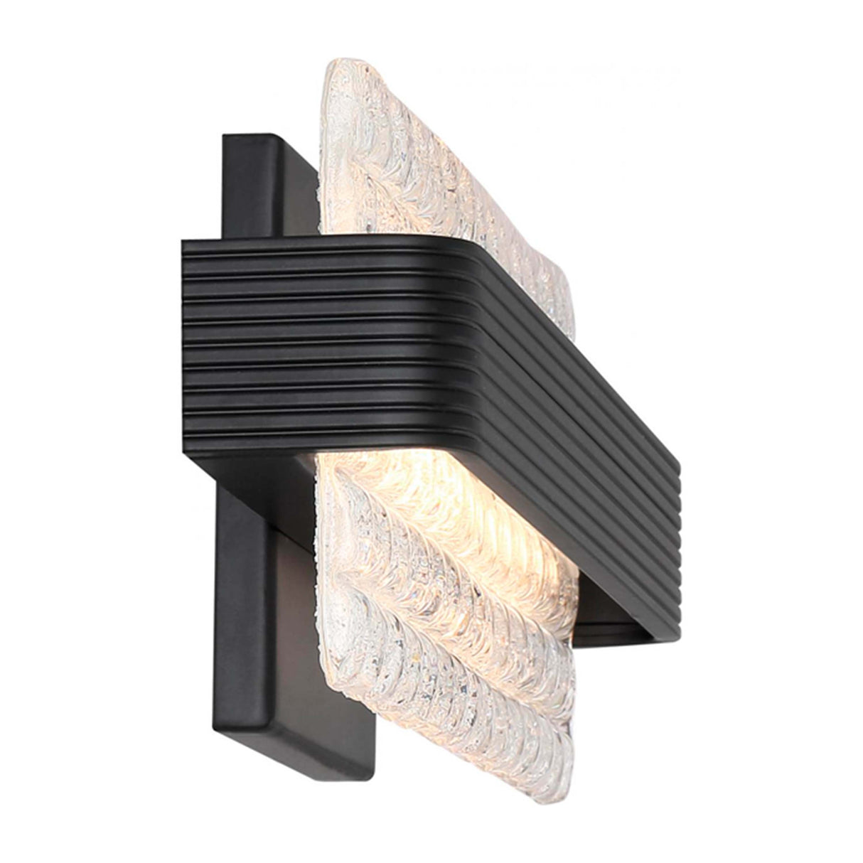 ARBOTANTE CERES LED 12W 3000K ICE CUBE NEGRO MATE SATCO