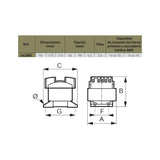 TRANSFORMADOR DE CONTROL 180VA.