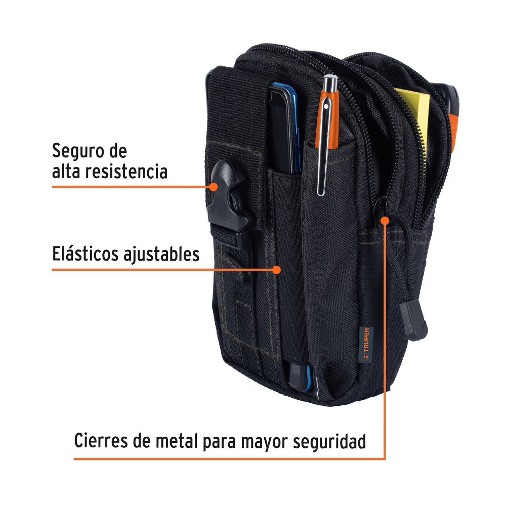BOLSO TACTICO NEGRO PARA CINTURON TRUPER