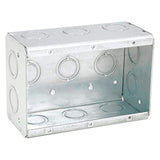 CAJA ACERO GALV. 3 GANGS PROF. 2 1/2" RACO