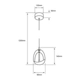 INT LED SUSPENDIDO 6W127V250LM3000K S AITNE ***TECNOLITE HAE***