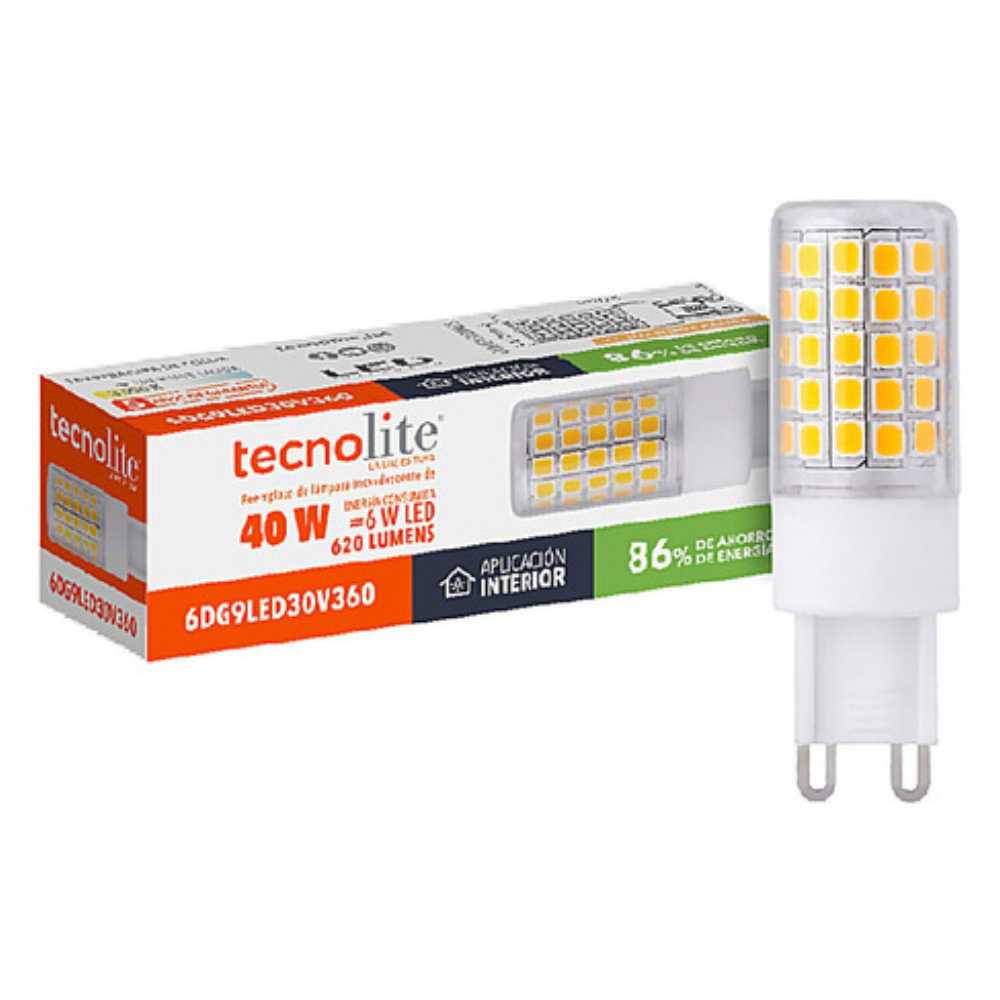 LAMPARA LED AMPOLLETA 6W 100-127V G9 *** OFRECER G95WDIMWWC ***