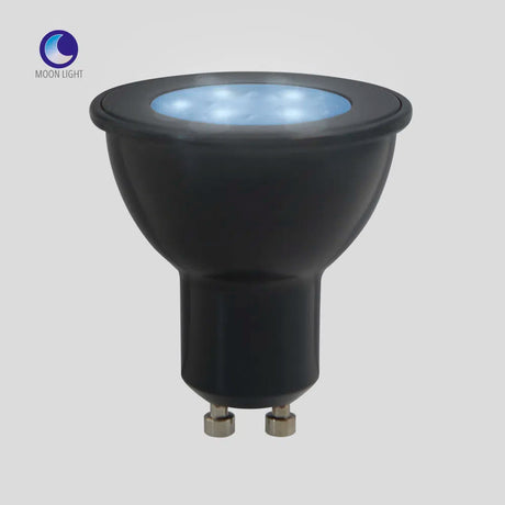 FOCO GU10 LED 6W LUZ DE LUNA COLOR AZUL BASE GU10 IP65 NO ATENUABLE