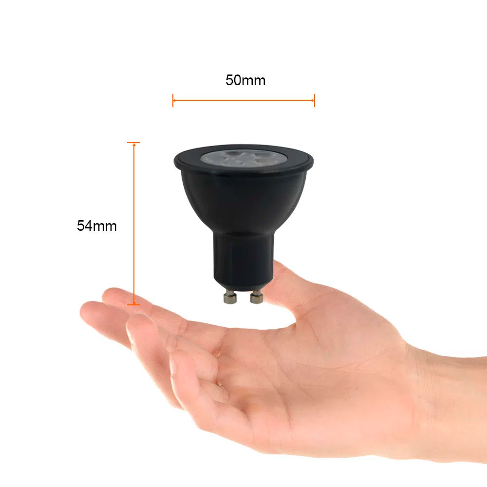 FOCO GU10 LED 6W LUZ DE LUNA COLOR AZUL BASE GU10 IP65 NO ATENUABLE